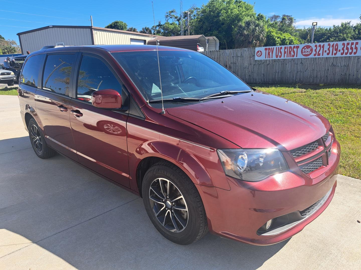 2018 RED Dodge Grand Caravan GT (2C4RDGEG3JR) with an 3.6L V6 DOHC 24V engine, 6A transmission, located at 1181 Aurora Rd, Melbourne, FL, 32935, (321) 241-1100, 28.132914, -80.639175 - Photo#1